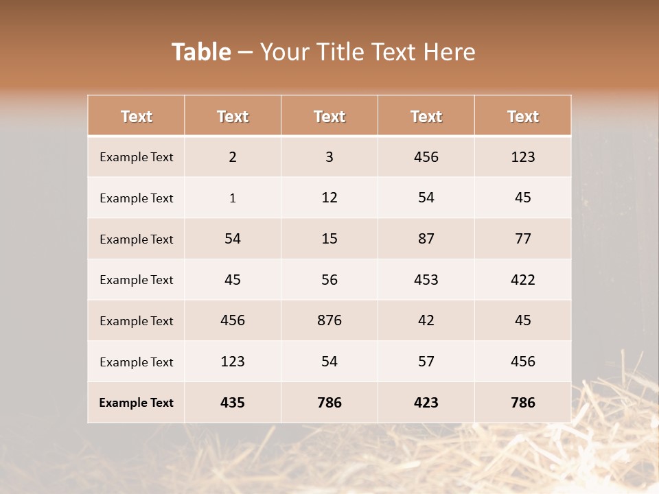 Hay Royaltyfree Fineartprints PowerPoint Template