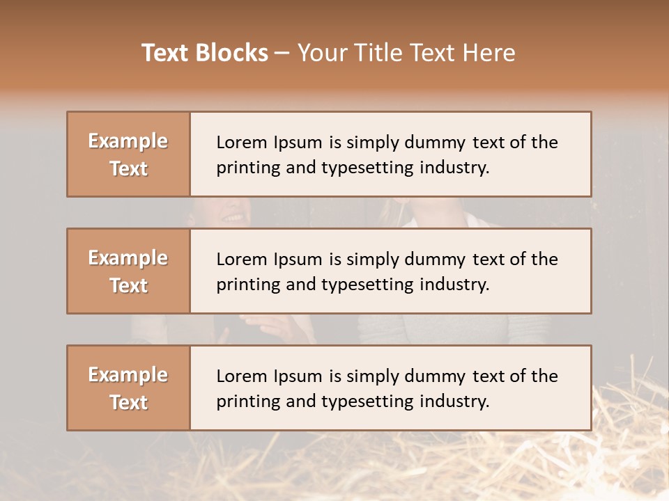 Hay Royaltyfree Fineartprints PowerPoint Template