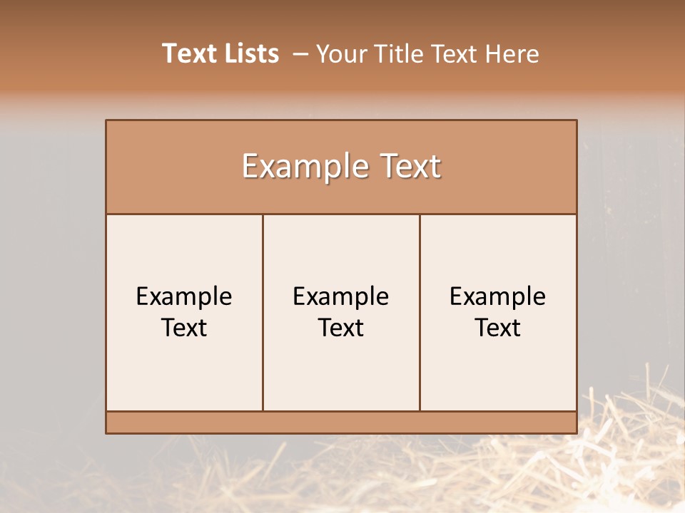 Hay Royaltyfree Fineartprints PowerPoint Template