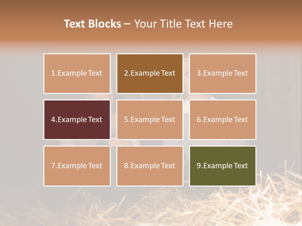 Hay Royaltyfree Fineartprints PowerPoint Template