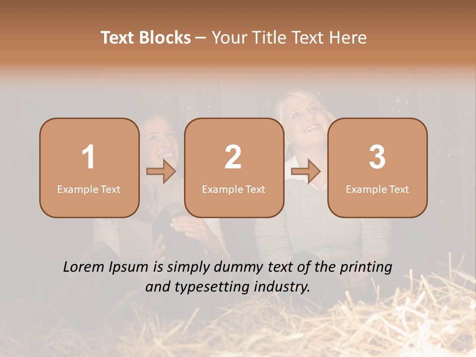 Hay Royaltyfree Fineartprints PowerPoint Template