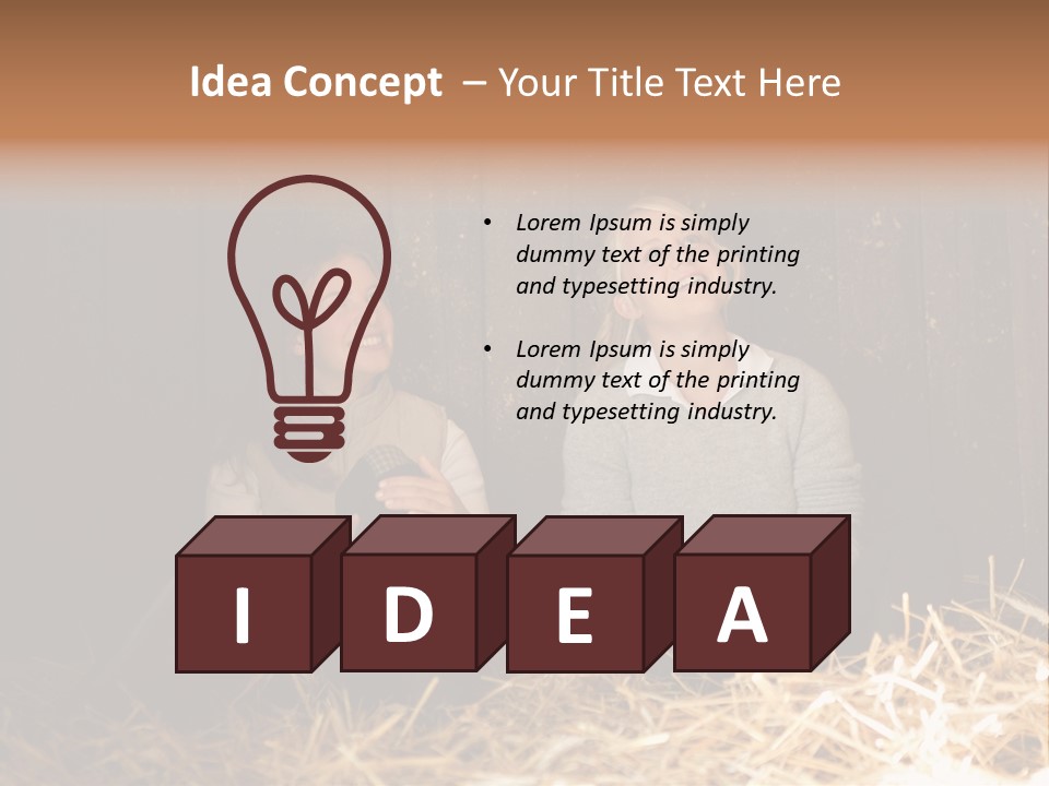 Hay Royaltyfree Fineartprints PowerPoint Template