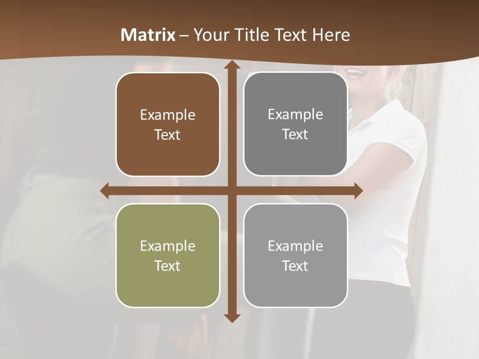 Woman Young Royaltyfree PowerPoint Template