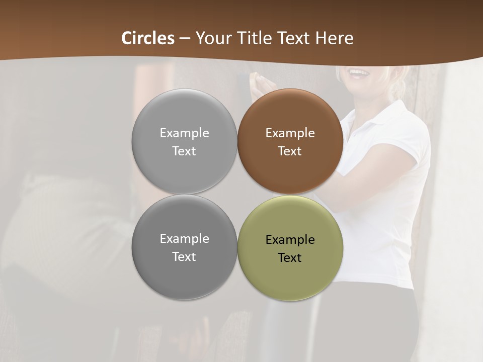 Woman Young Royaltyfree PowerPoint Template