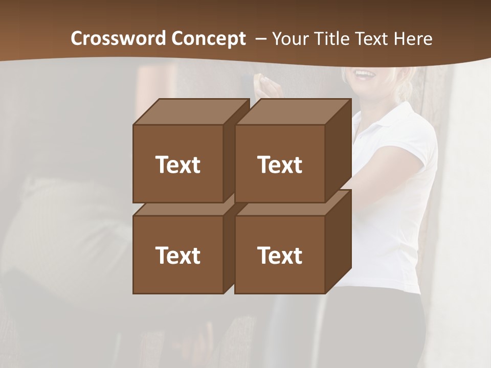 Woman Young Royaltyfree PowerPoint Template