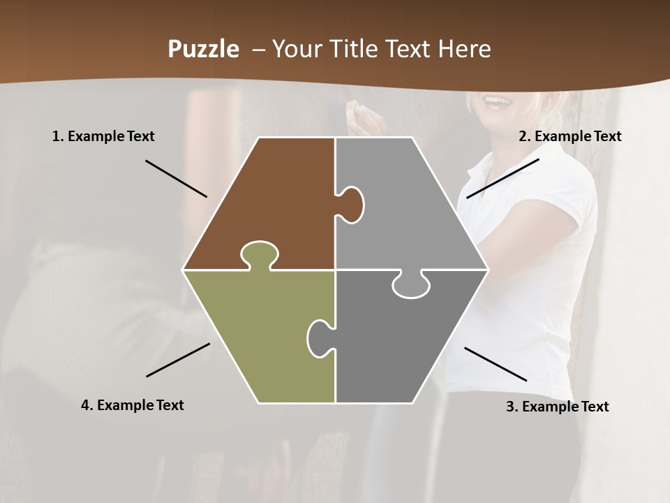 Woman Young Royaltyfree PowerPoint Template