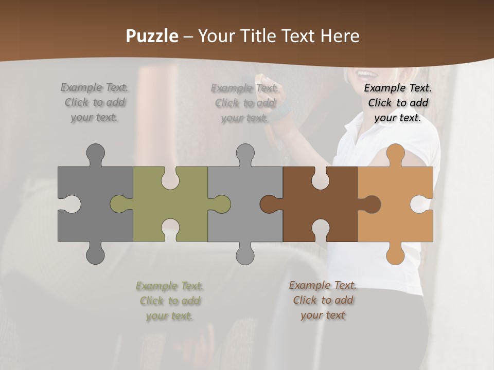 Woman Young Royaltyfree PowerPoint Template