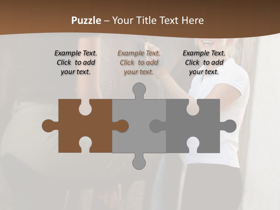 Woman Young Royaltyfree PowerPoint Template