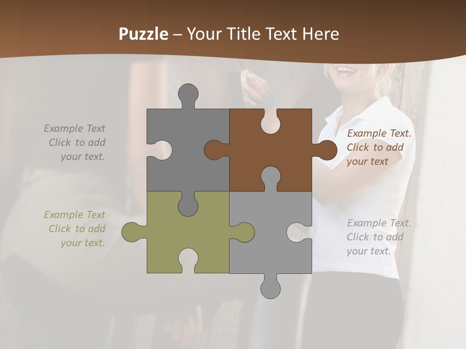 Woman Young Royaltyfree PowerPoint Template