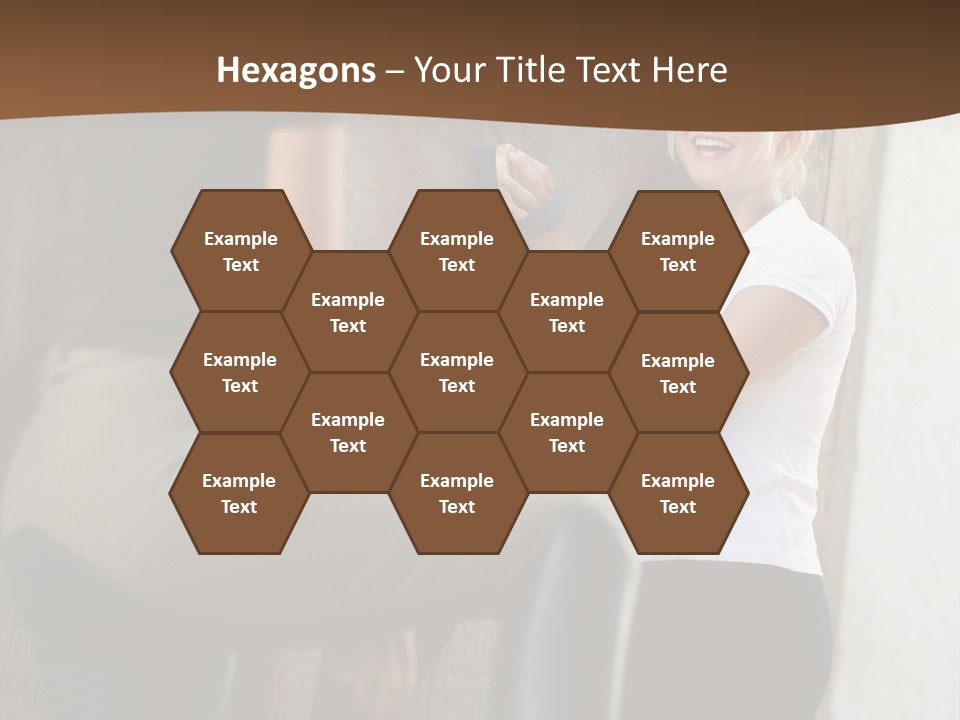 Woman Young Royaltyfree PowerPoint Template