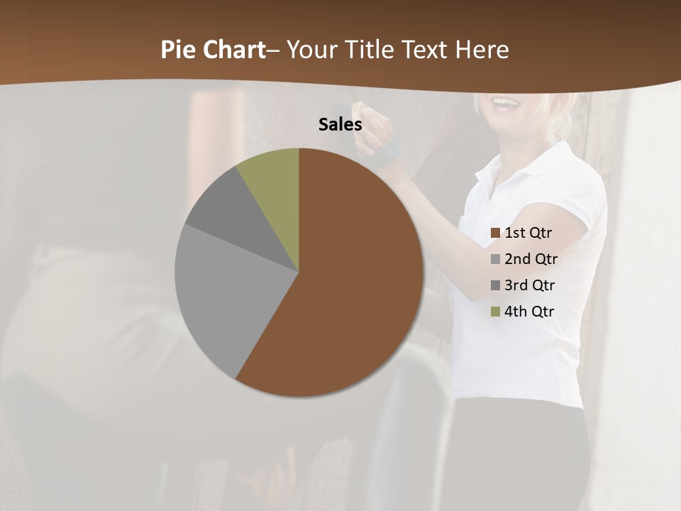 Woman Young Royaltyfree PowerPoint Template