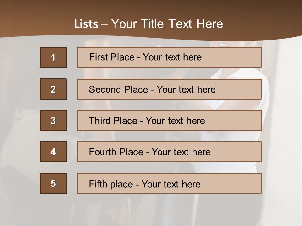 Woman Young Royaltyfree PowerPoint Template