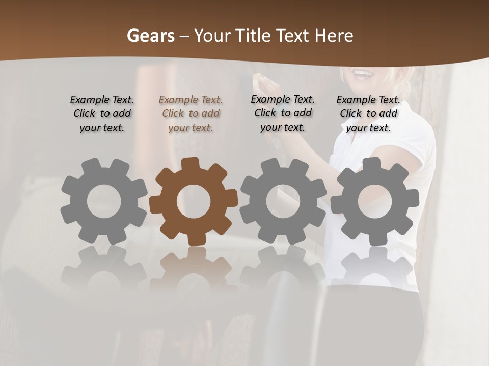 Woman Young Royaltyfree PowerPoint Template