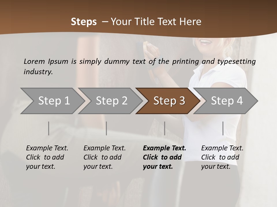 Woman Young Royaltyfree PowerPoint Template