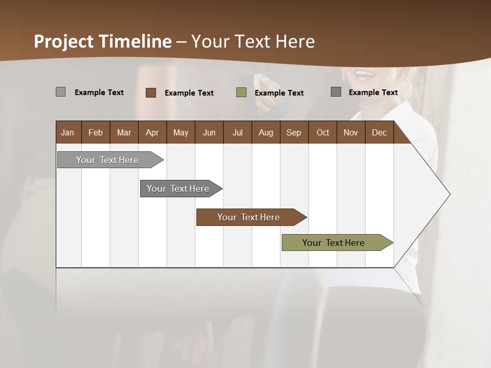 Woman Young Royaltyfree PowerPoint Template