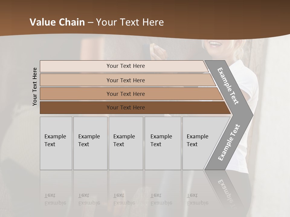 Woman Young Royaltyfree PowerPoint Template