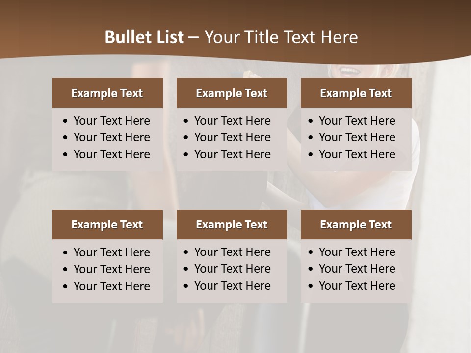 Woman Young Royaltyfree PowerPoint Template