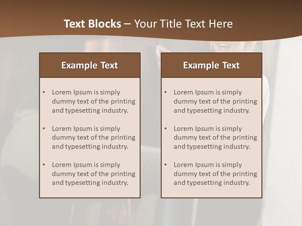 Woman Young Royaltyfree PowerPoint Template