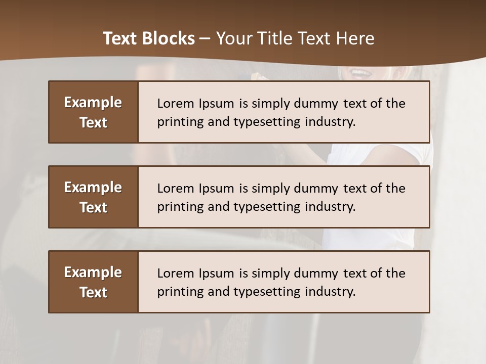 Woman Young Royaltyfree PowerPoint Template