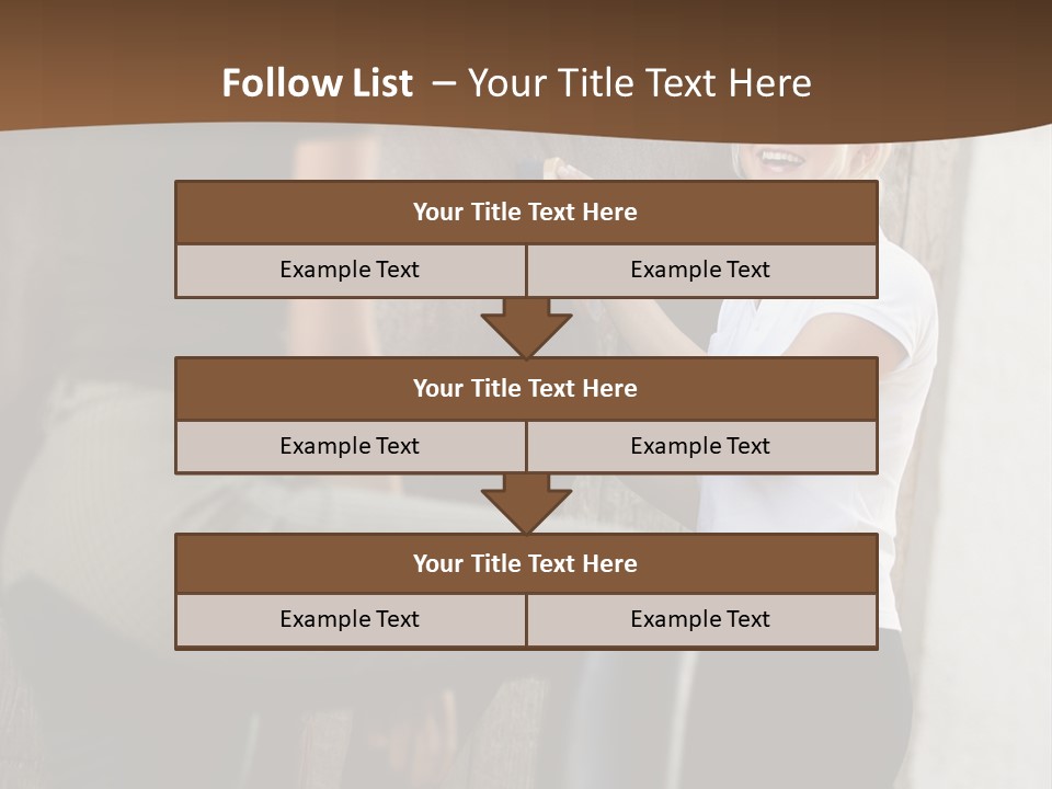 Woman Young Royaltyfree PowerPoint Template