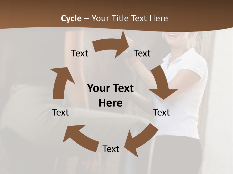 Woman Young Royaltyfree PowerPoint Template