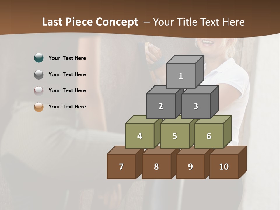 Woman Young Royaltyfree PowerPoint Template