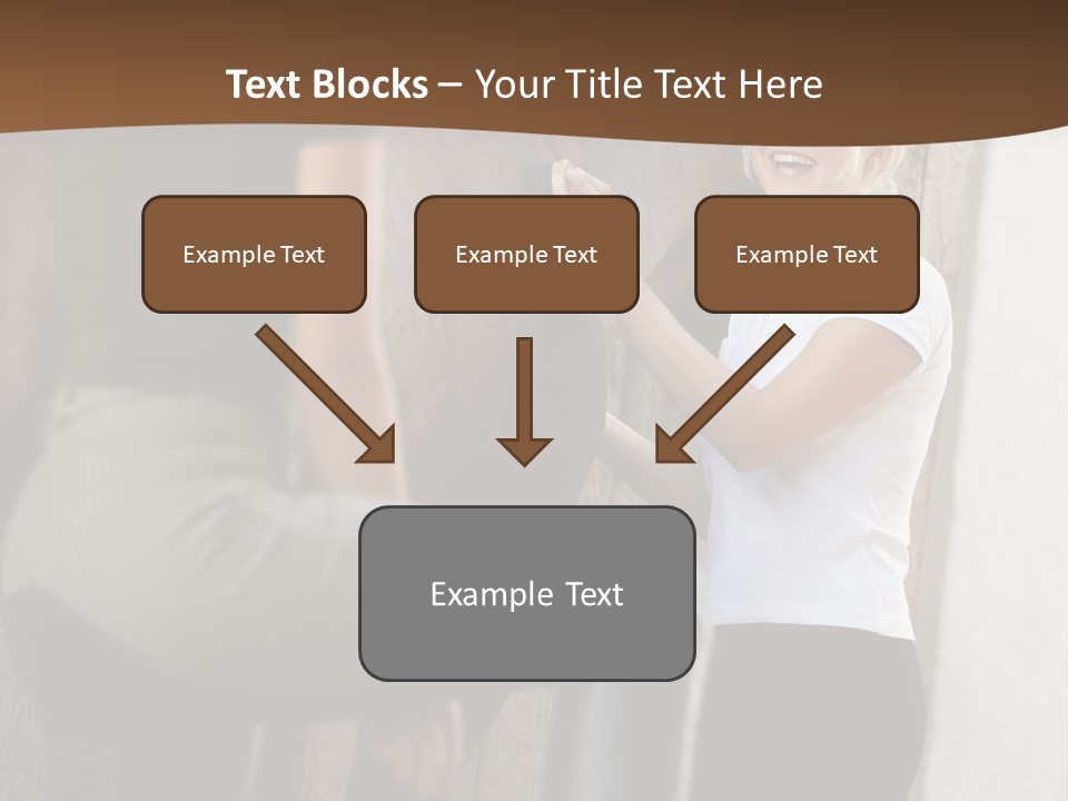 Woman Young Royaltyfree PowerPoint Template