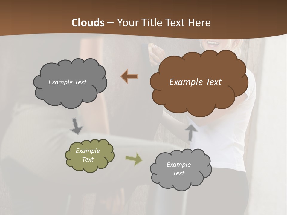 Woman Young Royaltyfree PowerPoint Template