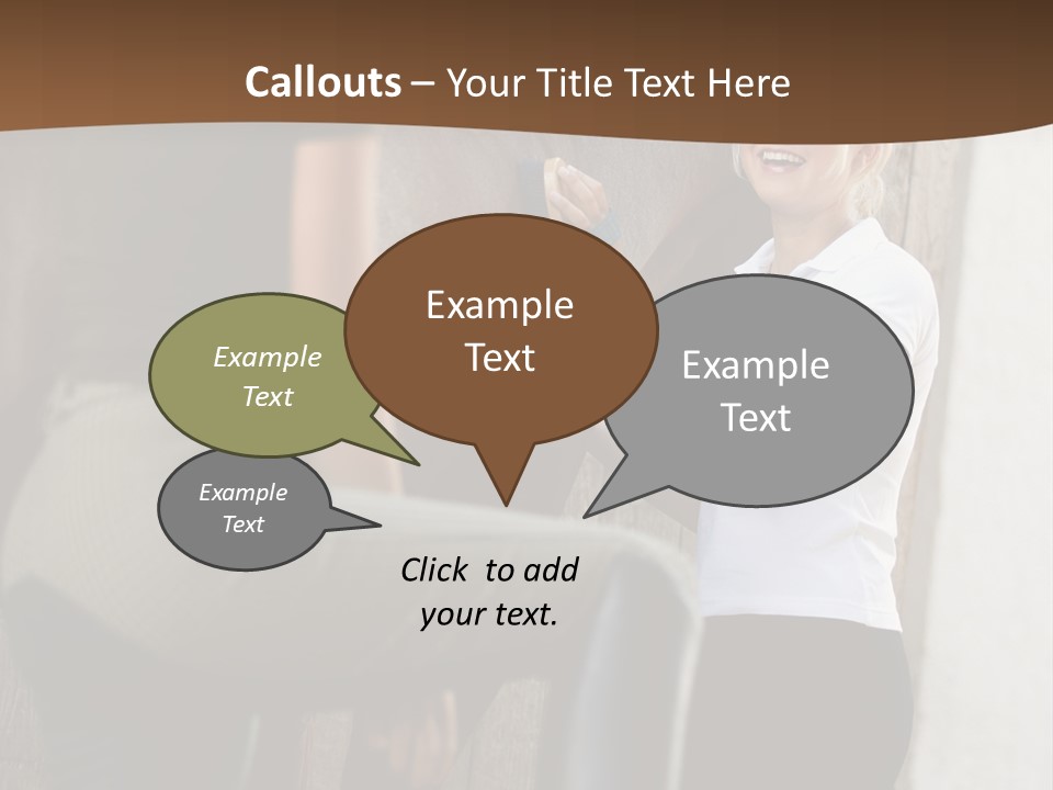 Woman Young Royaltyfree PowerPoint Template