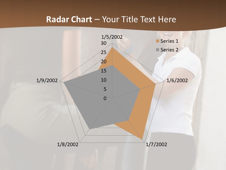 Woman Young Royaltyfree PowerPoint Template