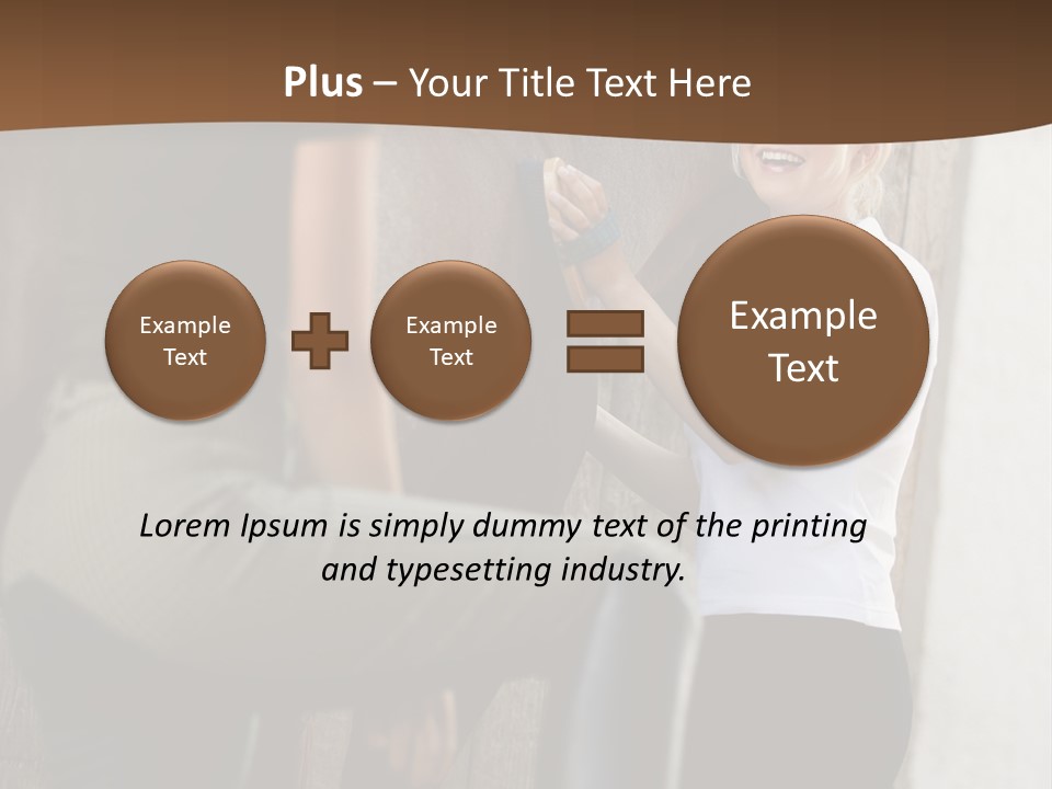 Woman Young Royaltyfree PowerPoint Template