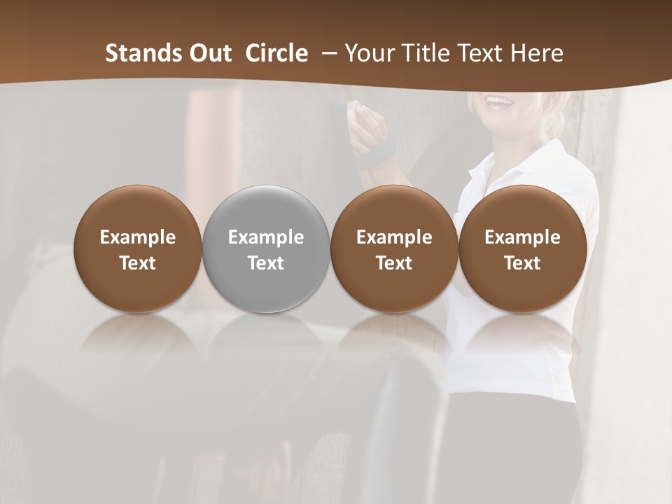 Woman Young Royaltyfree PowerPoint Template