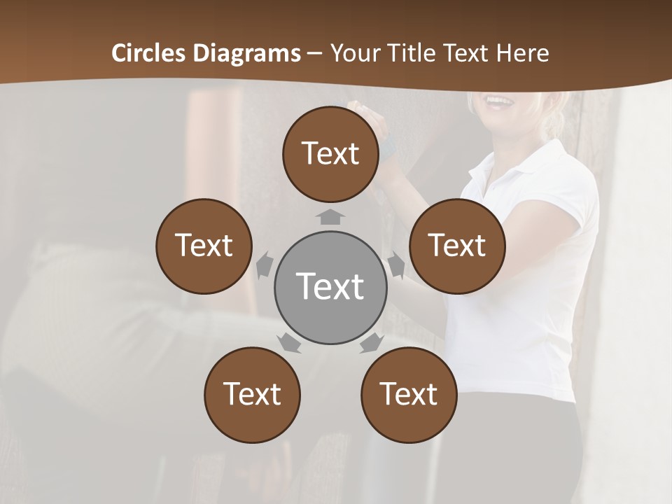 Woman Young Royaltyfree PowerPoint Template