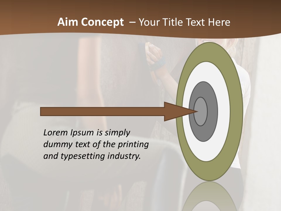 Woman Young Royaltyfree PowerPoint Template