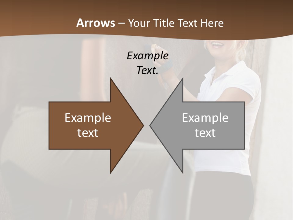 Woman Young Royaltyfree PowerPoint Template