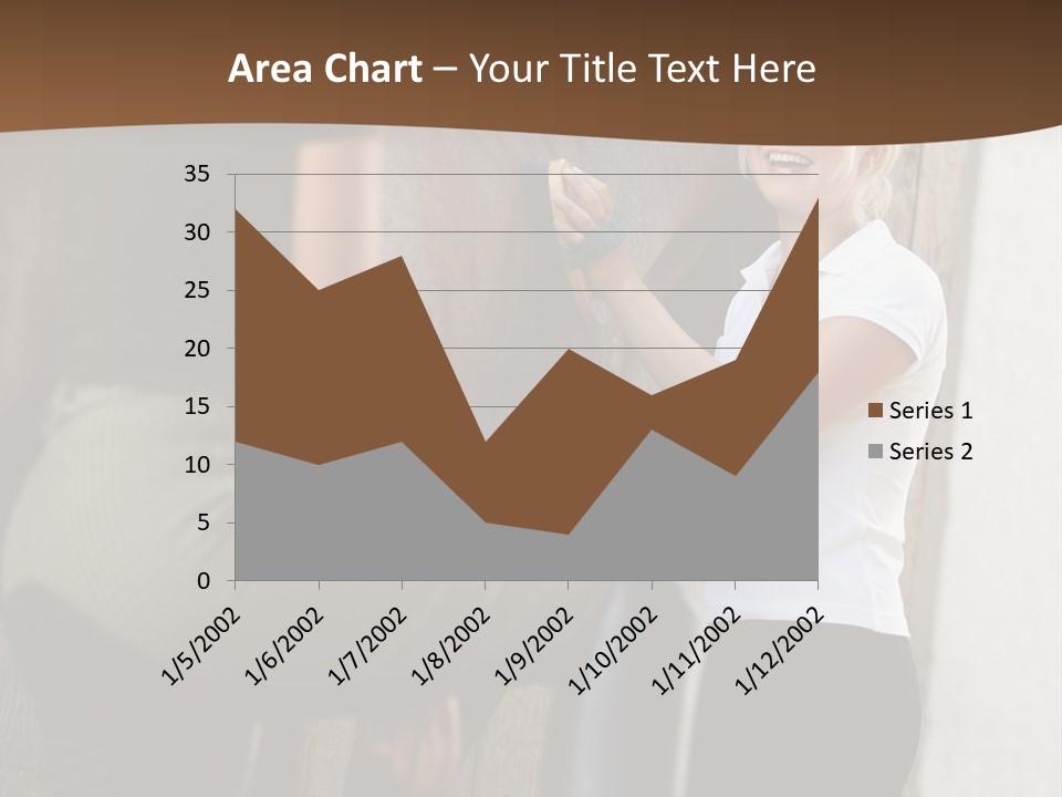 Woman Young Royaltyfree PowerPoint Template