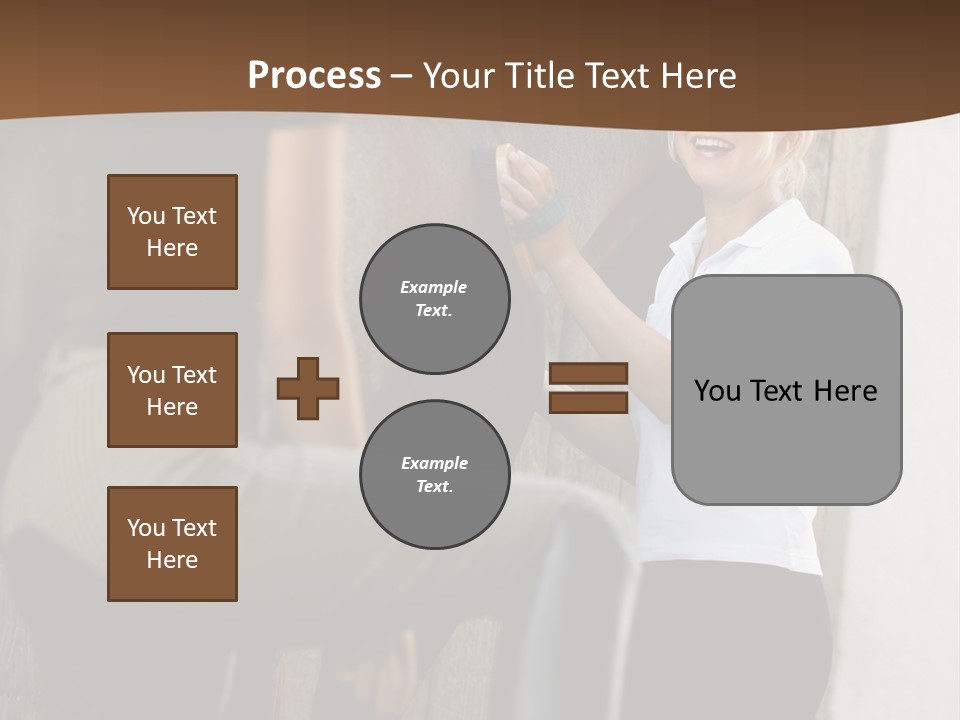 Woman Young Royaltyfree PowerPoint Template