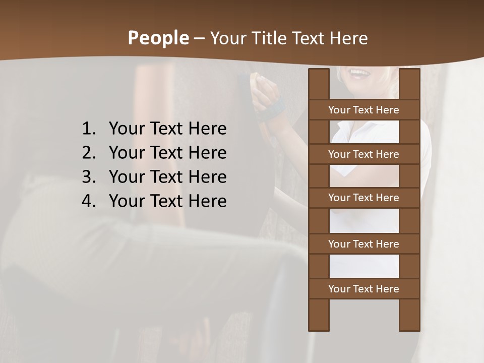 Woman Young Royaltyfree PowerPoint Template