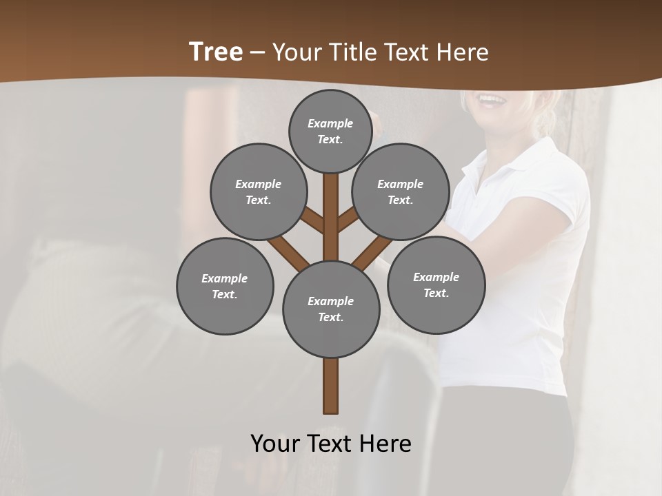 Woman Young Royaltyfree PowerPoint Template