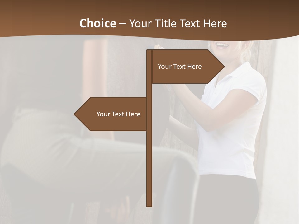 Woman Young Royaltyfree PowerPoint Template