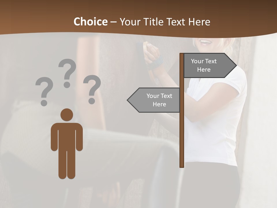 Woman Young Royaltyfree PowerPoint Template