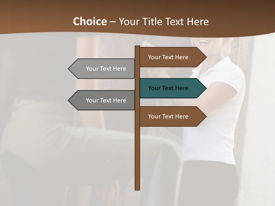 Woman Young Royaltyfree PowerPoint Template