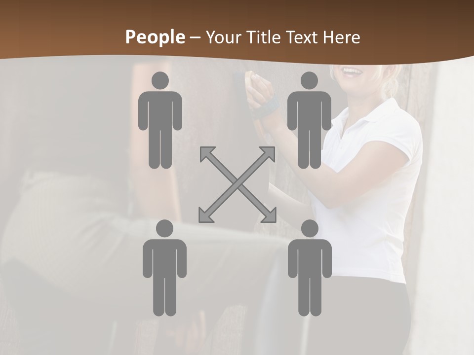 Woman Young Royaltyfree PowerPoint Template