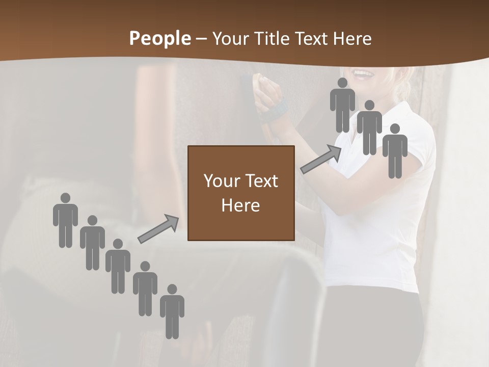 Woman Young Royaltyfree PowerPoint Template