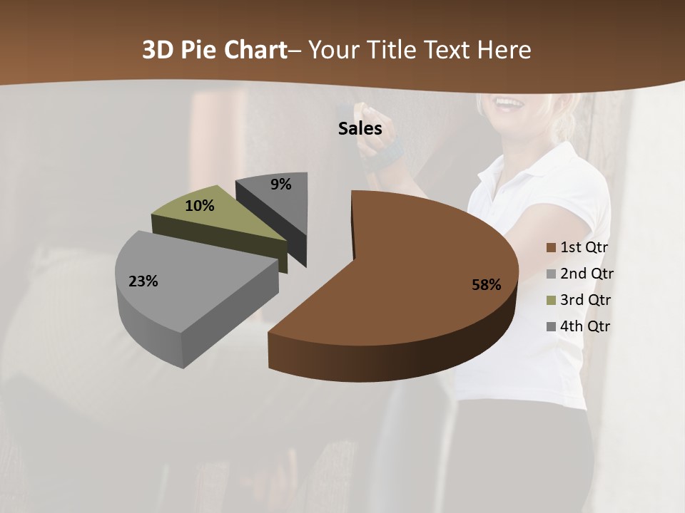 Woman Young Royaltyfree PowerPoint Template