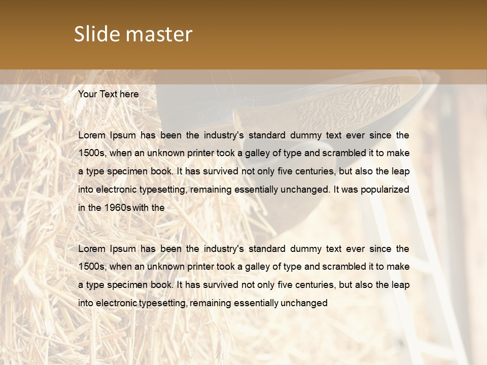 Leg Rubberboot Graphic PowerPoint Template