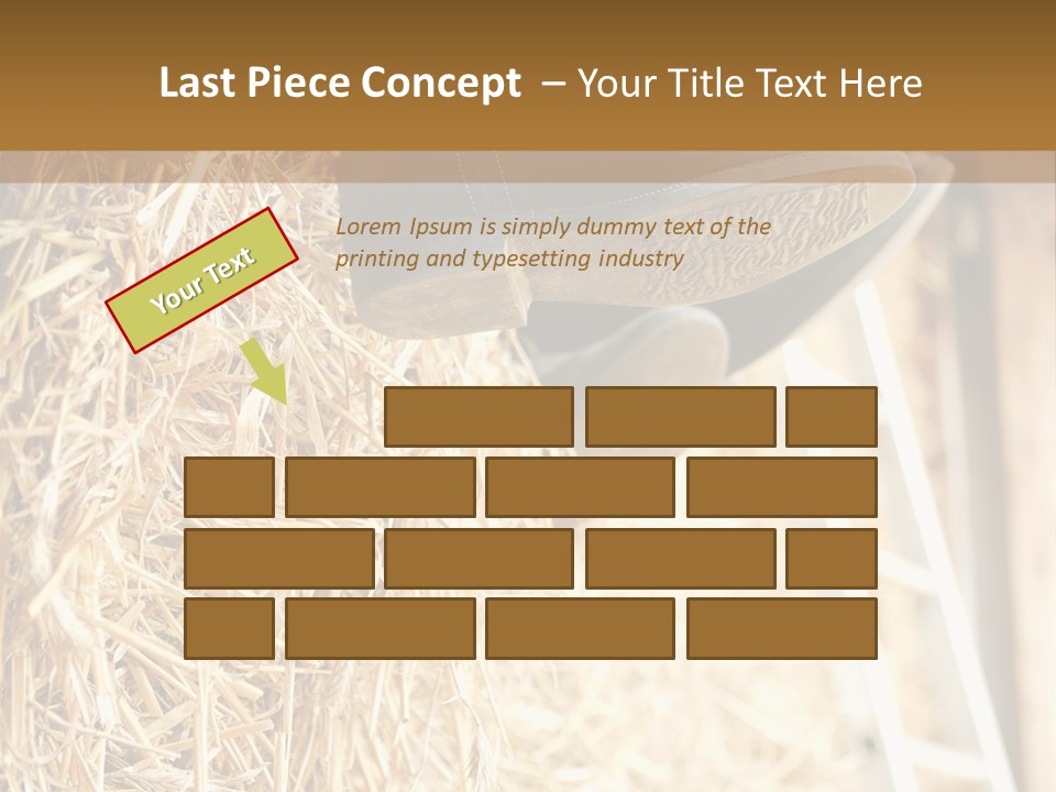 Leg Rubberboot Graphic PowerPoint Template