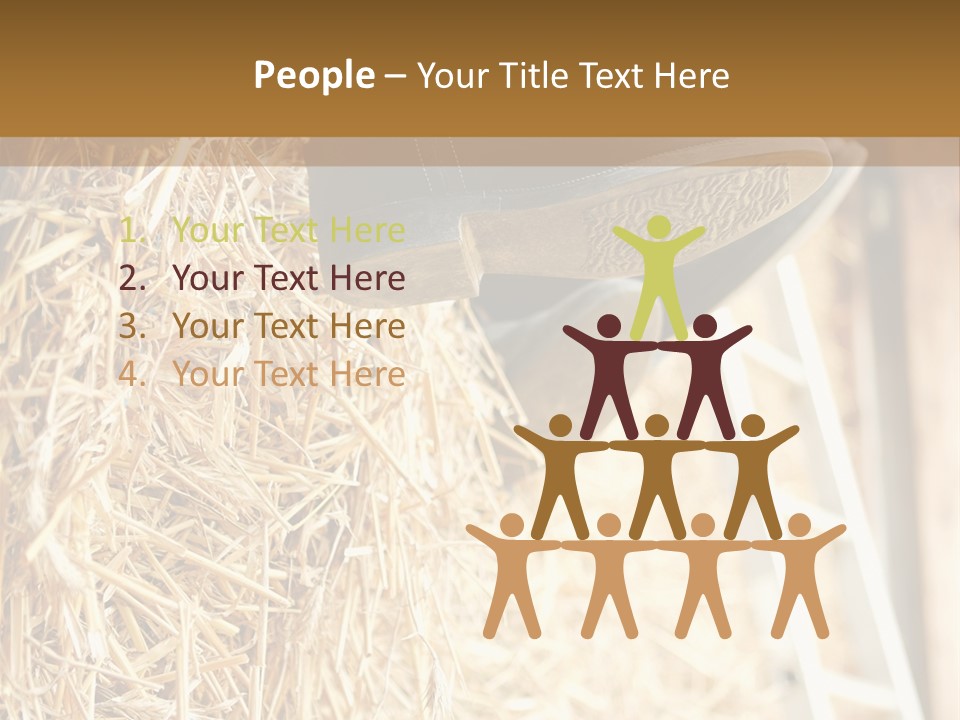 Leg Rubberboot Graphic PowerPoint Template