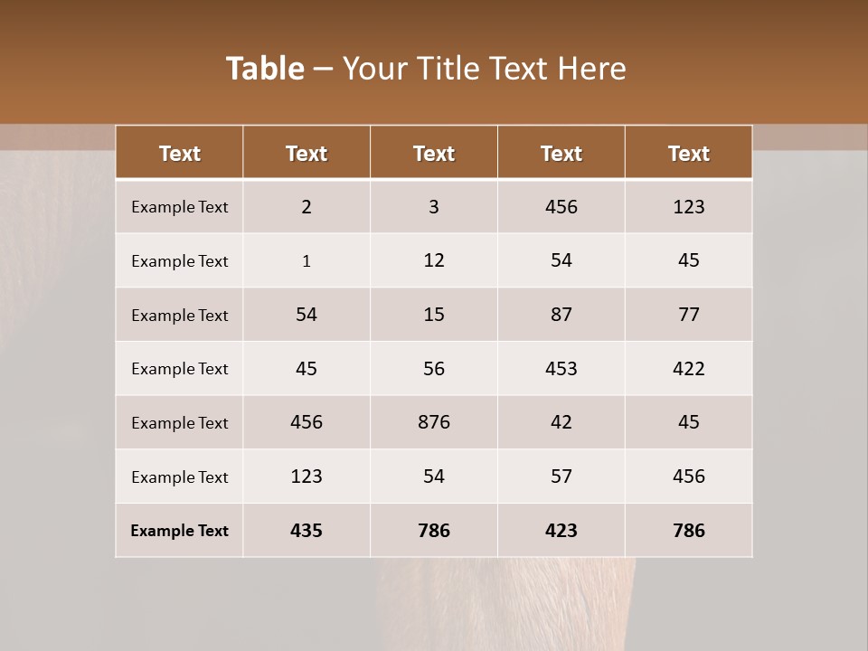 Fineartprints Wallmurals Leg PowerPoint Template