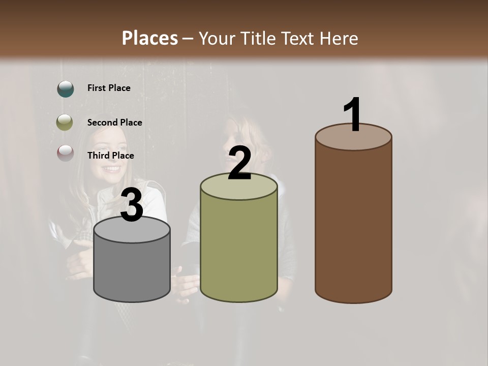 Caucasian Brown Emotion PowerPoint Template